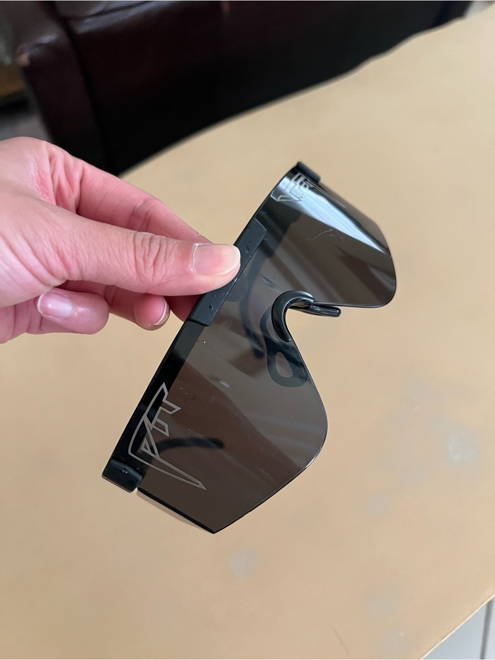 Pit Viper Black Shield-Style Tinted VR/AR Lens Cover